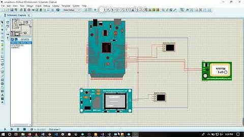 GSM and GPS Simulation on Proteus Using Virtual Terminals | Proteus Simulation