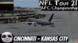 Cincinnati to Kansas City, PMDG 777 [NFL Tour 21, AFC Championship] [P3D] [VATSIM]