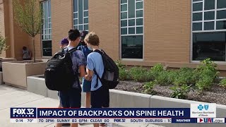 Overstuffed backpacks can be detrimental to spine health