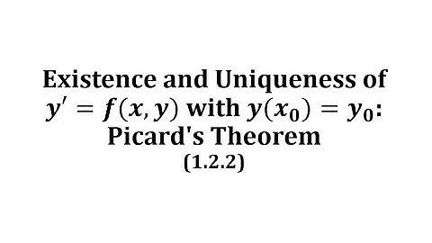 Existence and Uniqueness of y