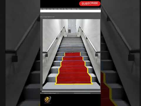 Easy Steps: Adding Carpet to Stairs in Photoshop #technology #1millionviews #viralvideo #blockchain