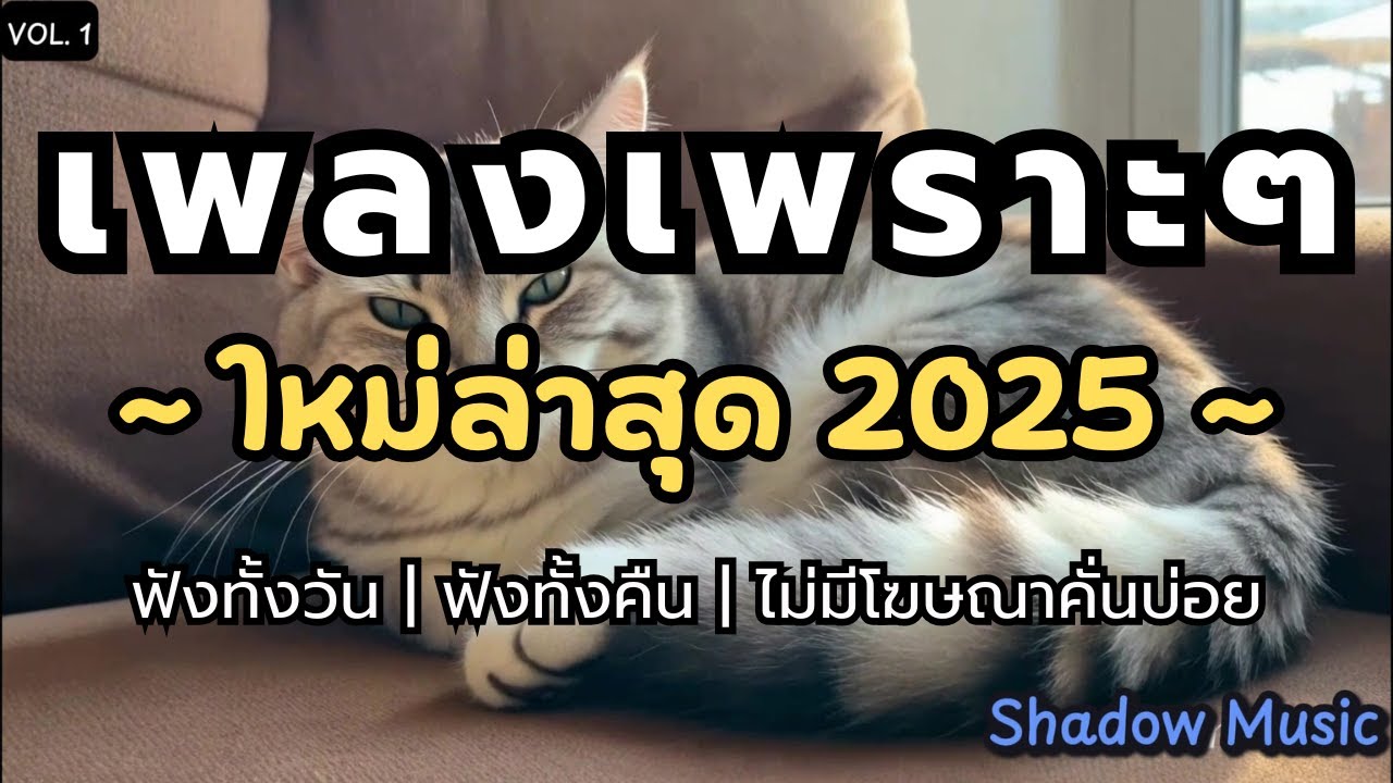 รวมเพลงเพราะๆ ฟังสบายๆ 2025 | เพลงใหม่ล่าสุด ฟังยาวๆ ทั้งวัน ไม่มีเบื่อ ต่อเนื่อง 1 ชั่วโมง vol. 1 🎵