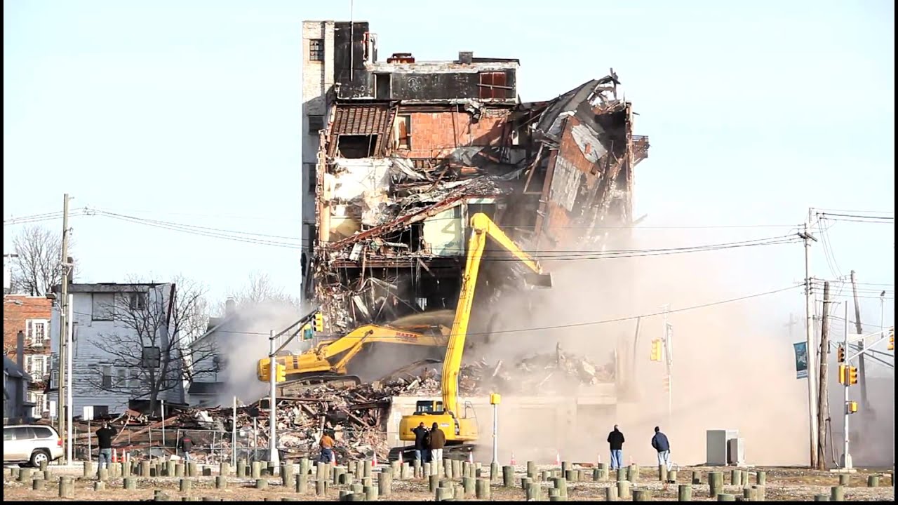 Charms aka Elk's Building Demolition, Asbury Park, NJ YouTube