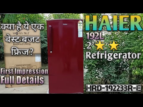 HAIER 192L Direct Cool Refrigerator First Impression & Details -|BestBudget| |In Hindi|