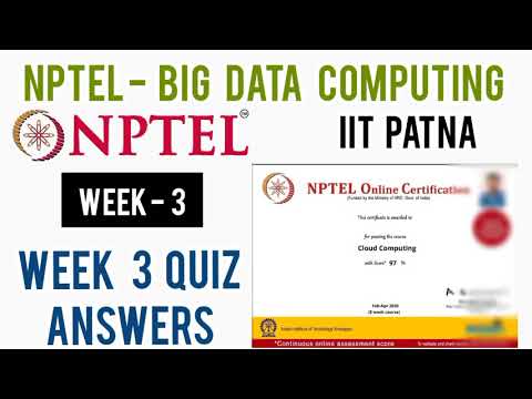 NPTEL: Big Data Computing Assignment 3 Answers | Week 3 Quiz Answers|Big Data Computing by IIT PATNA