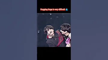 Hugging Suga Is A Difficult Task Suga Bts 