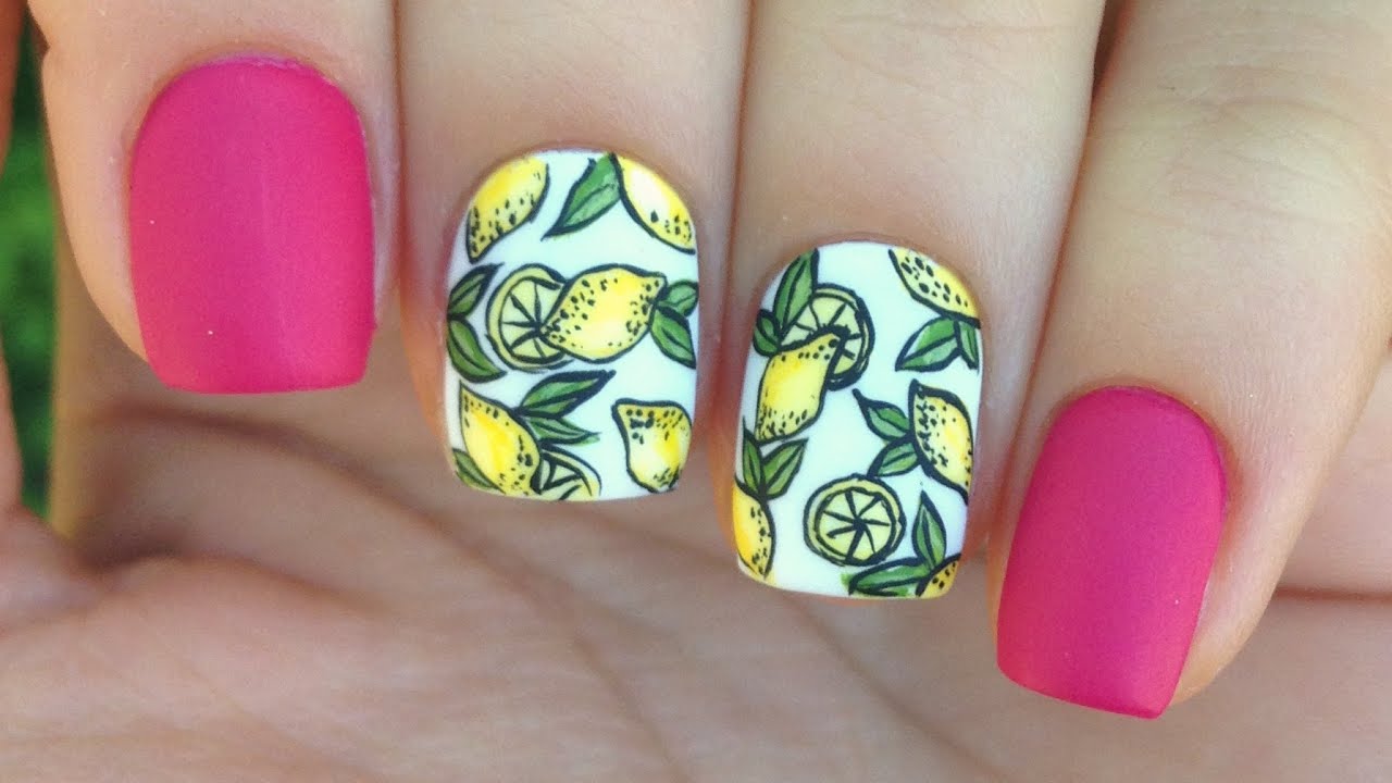 Lemon Nail Art - wide 6