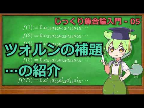 じっくり集合論解説05 ツォルンの補題(の紹介)【ずんだもん解説】 YouTube