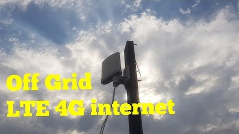 Installing Off Grid internet using our solar panels and 4g wifi