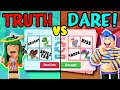 COUPLES *TRUTH OR DARE* TRADING CHALLENGE in Adopt Me Roblox! Doing your DARES with my CRUSH! *kiss*