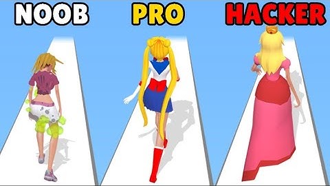 NOOB vs PRO vs HACKER in Shortcut Run 3D