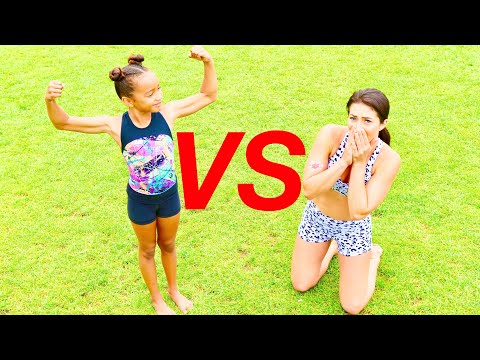 GYMNASTICS CHALLENGES VS A 9 YEAR OLD!