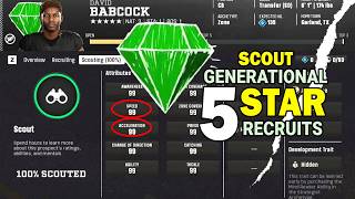 Details How to Scout GENERATIONAL 5 Star Recruits in College Football 27 News