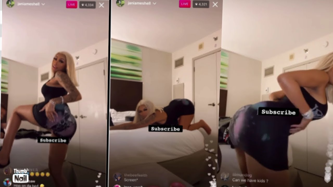 Jania meshell on IG LIVE twerking, etc. - YouTube