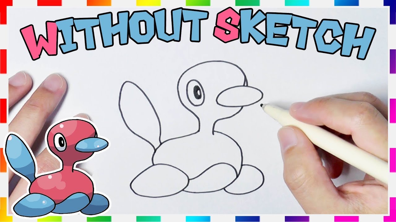 How to draw Porygon2 | Pokemon easy drawing step by step - YouTube