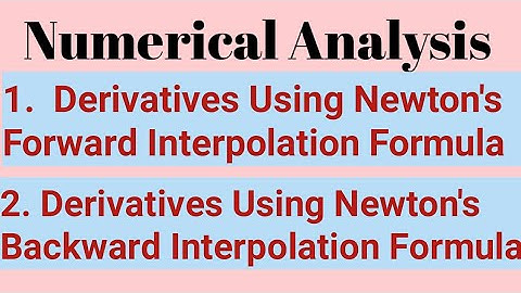 Numerical Differentiation | Chapter 06 | Numerical Analysis | Lucky Yadav
