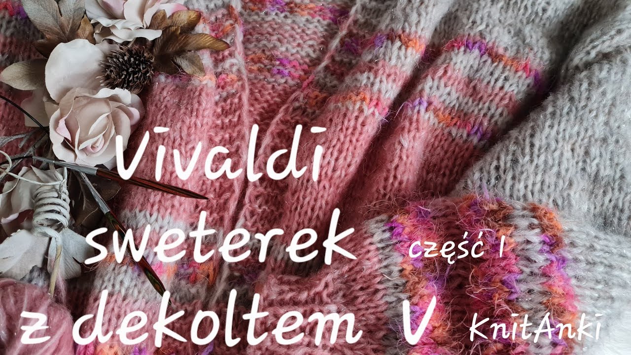 Vivaldi sweter z dekoltem V 