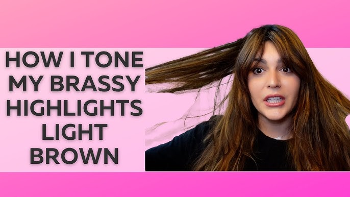 HOW TO TONE BRASSY DARK HAIR - YouTube