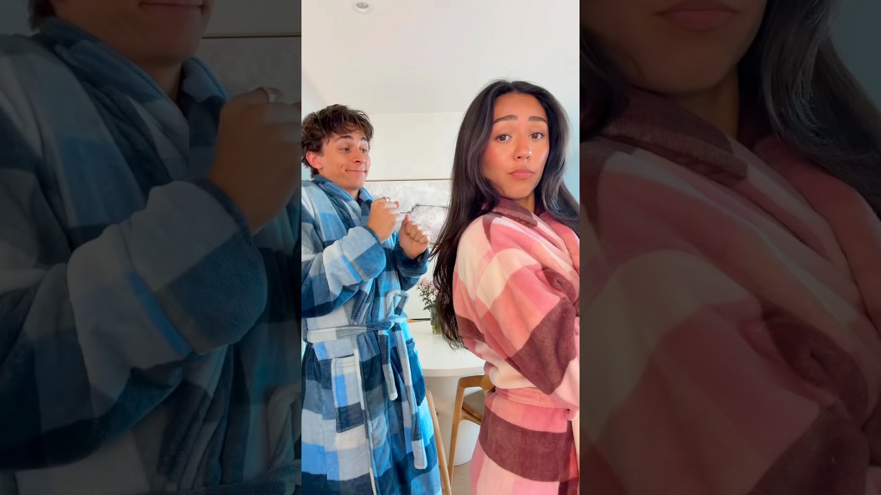 How we get ready in the morning! ☀️🥰 100K LIKES FOR BEHIND THE SCENES 🎥 | Cadel and Mia