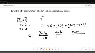 Lexicographical order: Problem3