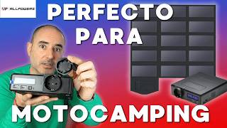 ✅ Generador solar portátil Allpowers S200 + SP012 | Energía para moto, camping y viajes