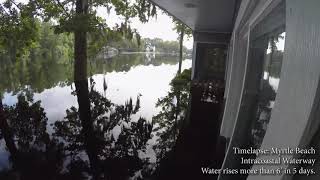 Time Lapse- ICW Flooding in Myrtle Beach - Hurricane Florence