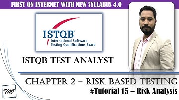 ISTQB Test Analyst v4.0 | Tutorial 15 | Risk Identification | Risk Assessment | #tmsquare #istqb