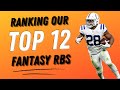2021 Fantasy Football Rankings 1.0 | Top 12 Running Backs