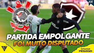 TIMÃO E GLORIOSO FAZEM PARTIDA BEM PEGADA - GAMEPLAY EFOOTBALL PES 2021 - SADAN GAMER - 60 FPS - PC