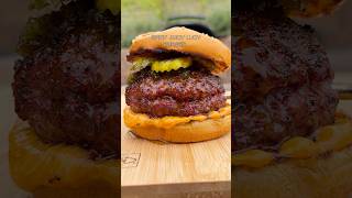 Spicy juicy Lucy burgers cooked to perfection with my @M@MEATER