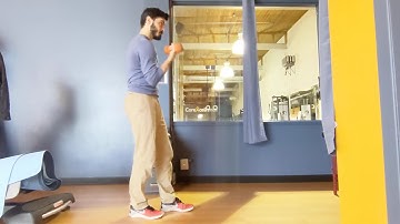 Supinated biceps curl in shoulder external rotation