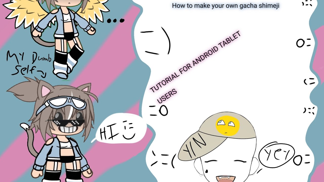 how to make a gacha shimeji (for android TABLET users!) YouTube