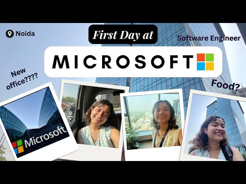 First Day At @microsoft  Office ❤️ | Work From Office | Microsoft Office | Noida