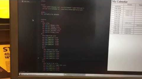 EECS 1012 lab 2 calendar