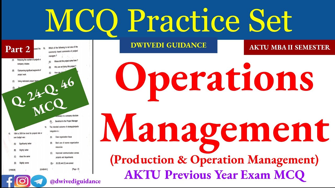 operations research mcq questions and answers pdf