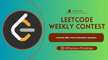 Prime Subtraction Operation | Weekly Contest 338 | Leetcode 2601 | OffCampus Phodenge