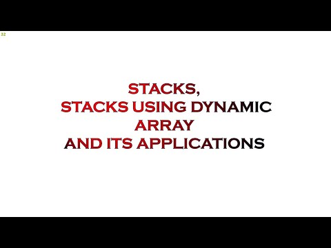 Stacks, Stacks using dynamic arrays and its application@Atria_IT# ...