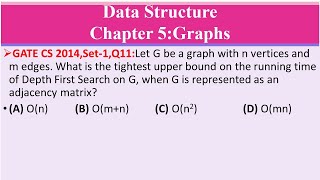GATE CS 2014 ,Set-1,Q11:Let G be a graph with n vertices and m edges. What is the tightest upper