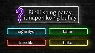 QUIZ #6: MGA BUGTONG #GuessTheRiddles #GenEd