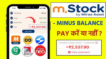 M stock minus balance show problem || m stock minus balance problem || M stock demat account close
