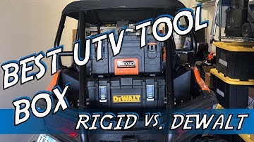 UTV Storage - Rigid vs Dewalt - Dust and Waterproof Tool Boxes