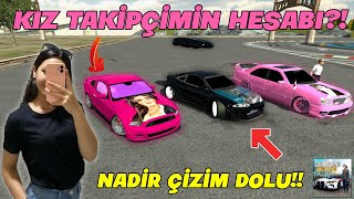 KIZ TAKİPÇİMİN HESABINI İNCELEDİM!! *NADİR ÇİZİM DOLU!* (CAR PARKİNG MULTİPLAYER)