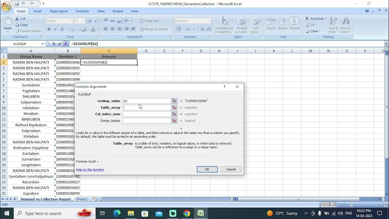 How to use vlookup / Vlookup Kaise use karna hai excel me - YouTube