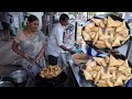 Street style Onion samosa recipe | سمبوسة بصل على طريقة الشارع | Hyderabadi Irani samosa | street