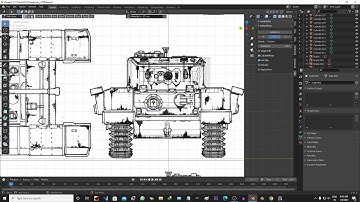 3d tank modeling in blender time-lapse (2021) #2