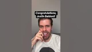 Congratulations, Justin Baldoni!