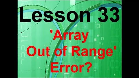 Mql4 Lesson 33 Array Out of Range.. What does it mean?