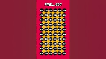 Can You Find 654?