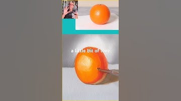 Paint with information. Ad 5 values for 3D effect! #virginia #howto #oilpainting #orange #fyp