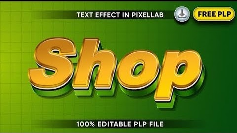 How To Create Shop Text Effect In PixelLab | ( Free PLP File ) | SR Sandip EditZ